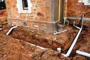 outside drainage Erith